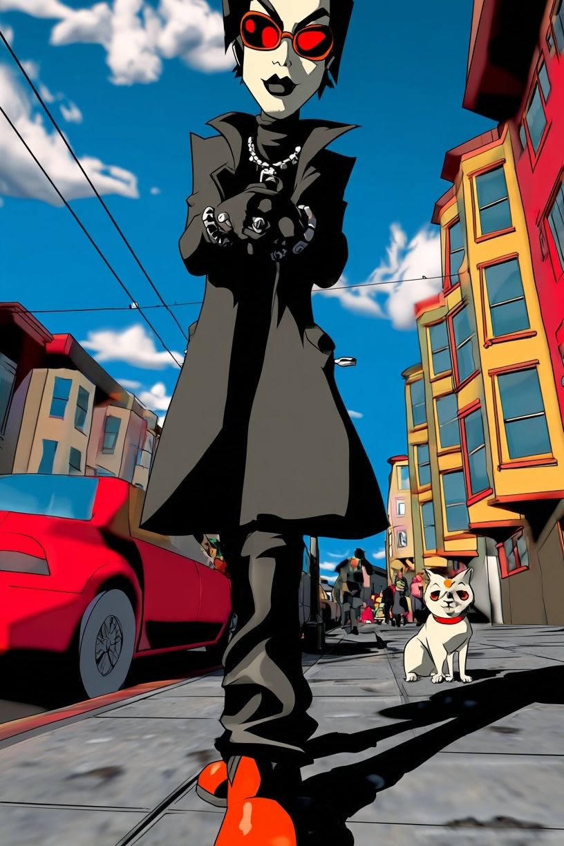 Urban Gothic Character Illustration Poster. poster detail