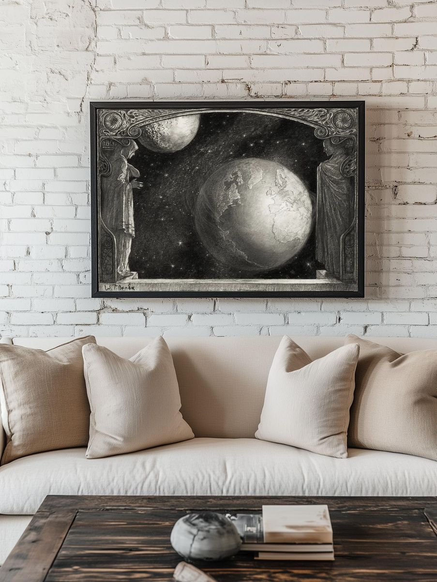 Earth Milky Way moon (1918). room preview