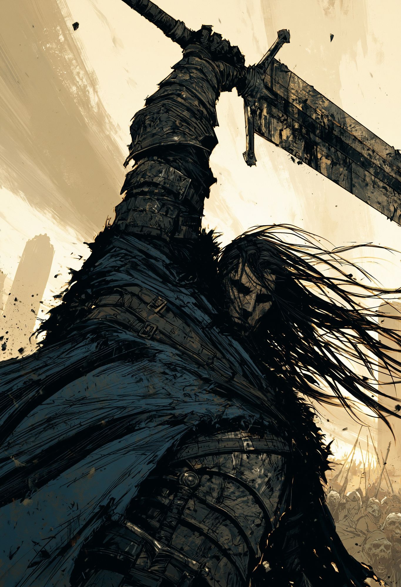 Dark Fantasy Warrior Poster. poster detail