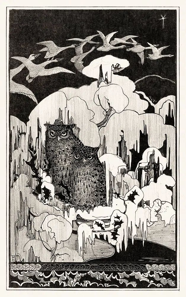 Kerstnacht (1894) print high resolution. poster detail