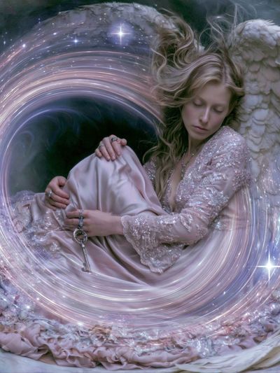 Celestial Angel Portrait Print. poster print