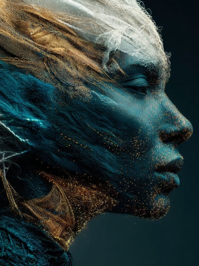 Atibouu Surreal Portrait Print. poster print