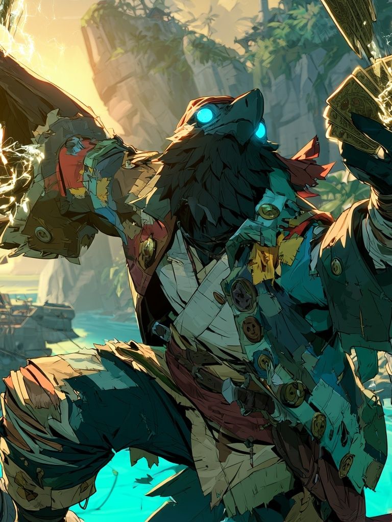 Jungle Shaman Digital Art Poster. poster detail