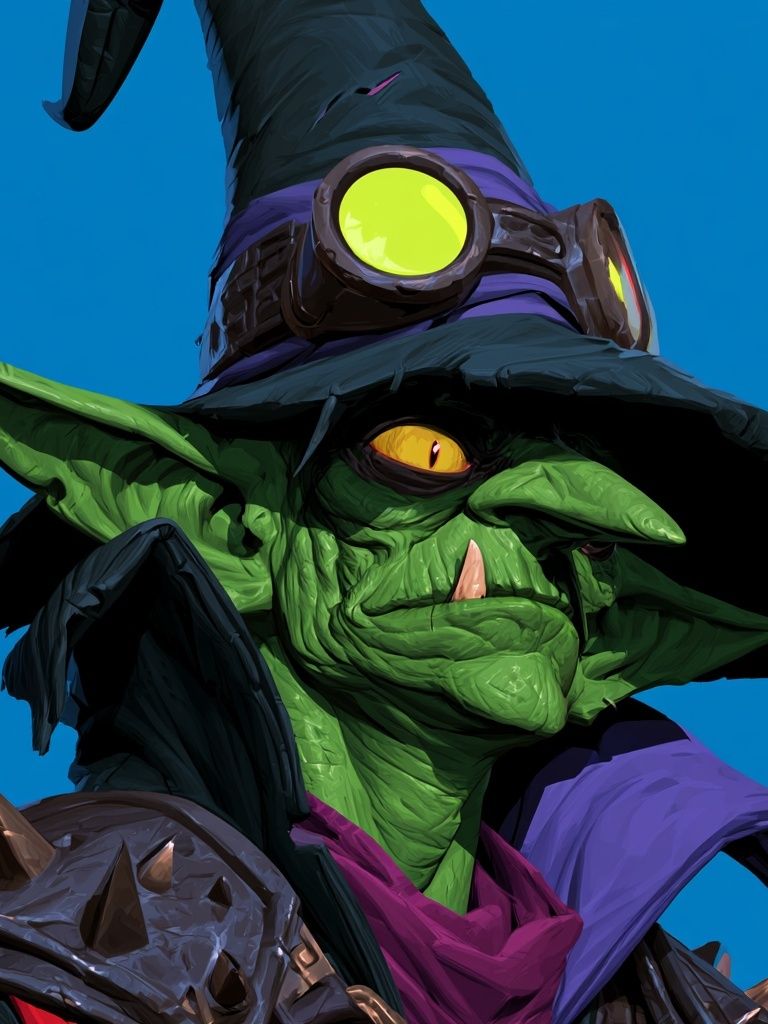 Goblin Wizard Digital Art Poster. poster detail