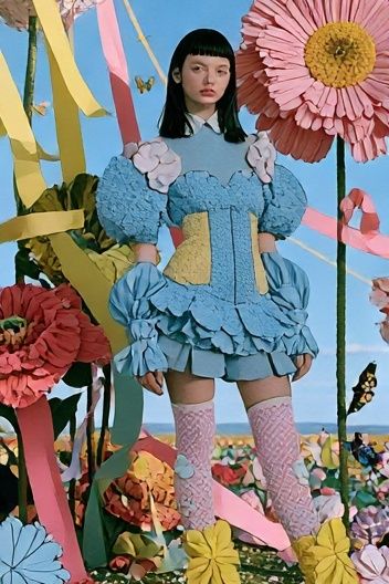 Surreal Floral Doll Illustration Poster. poster — illustration art