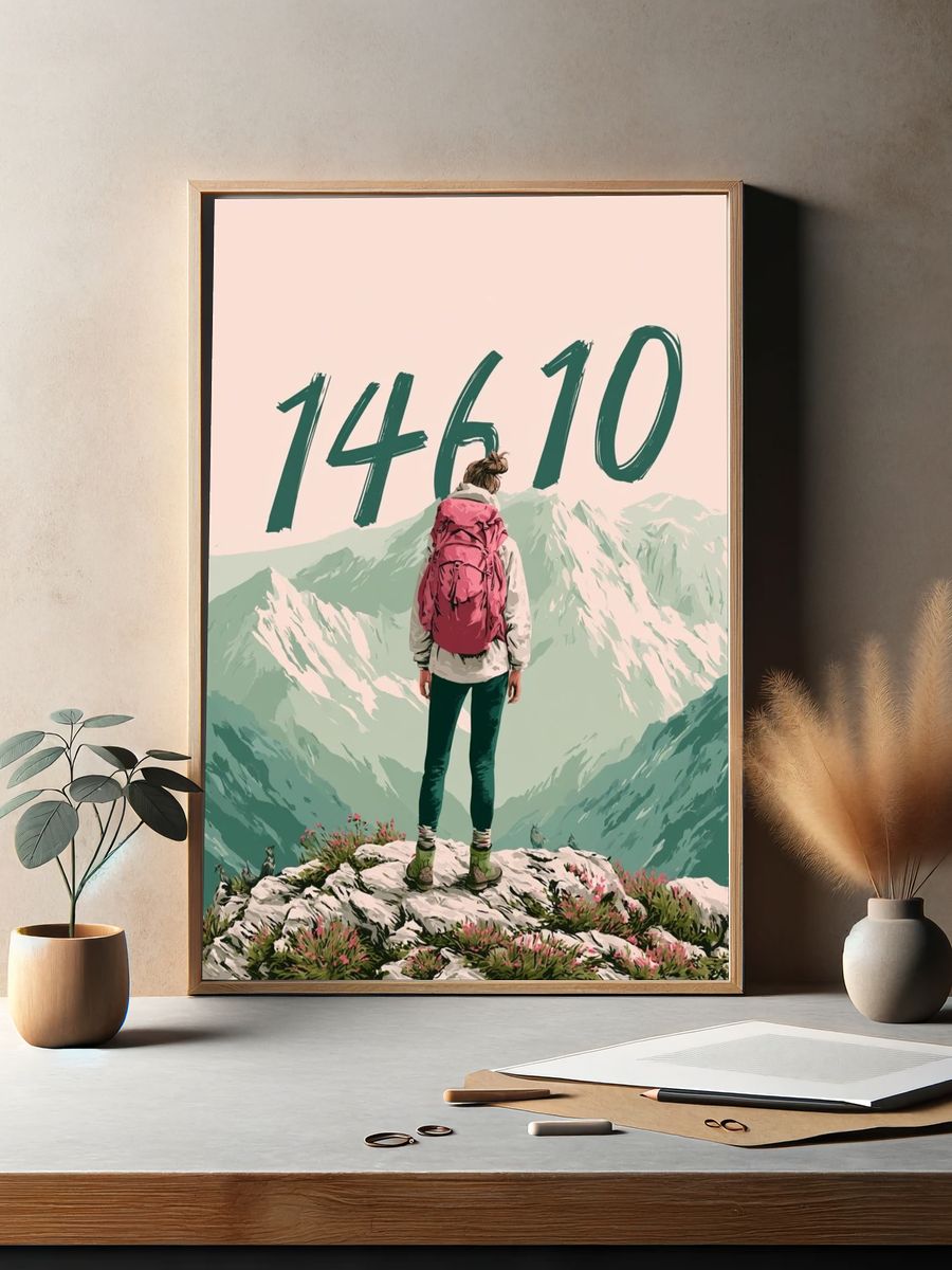 Mountain Hiker 14610 Print. — room view 2