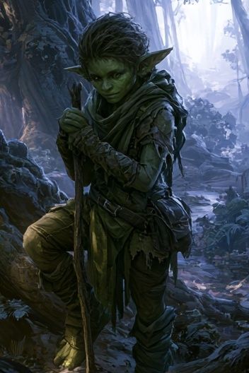Forest Goblin Fantasy Illustration Poster. poster — illustration art
