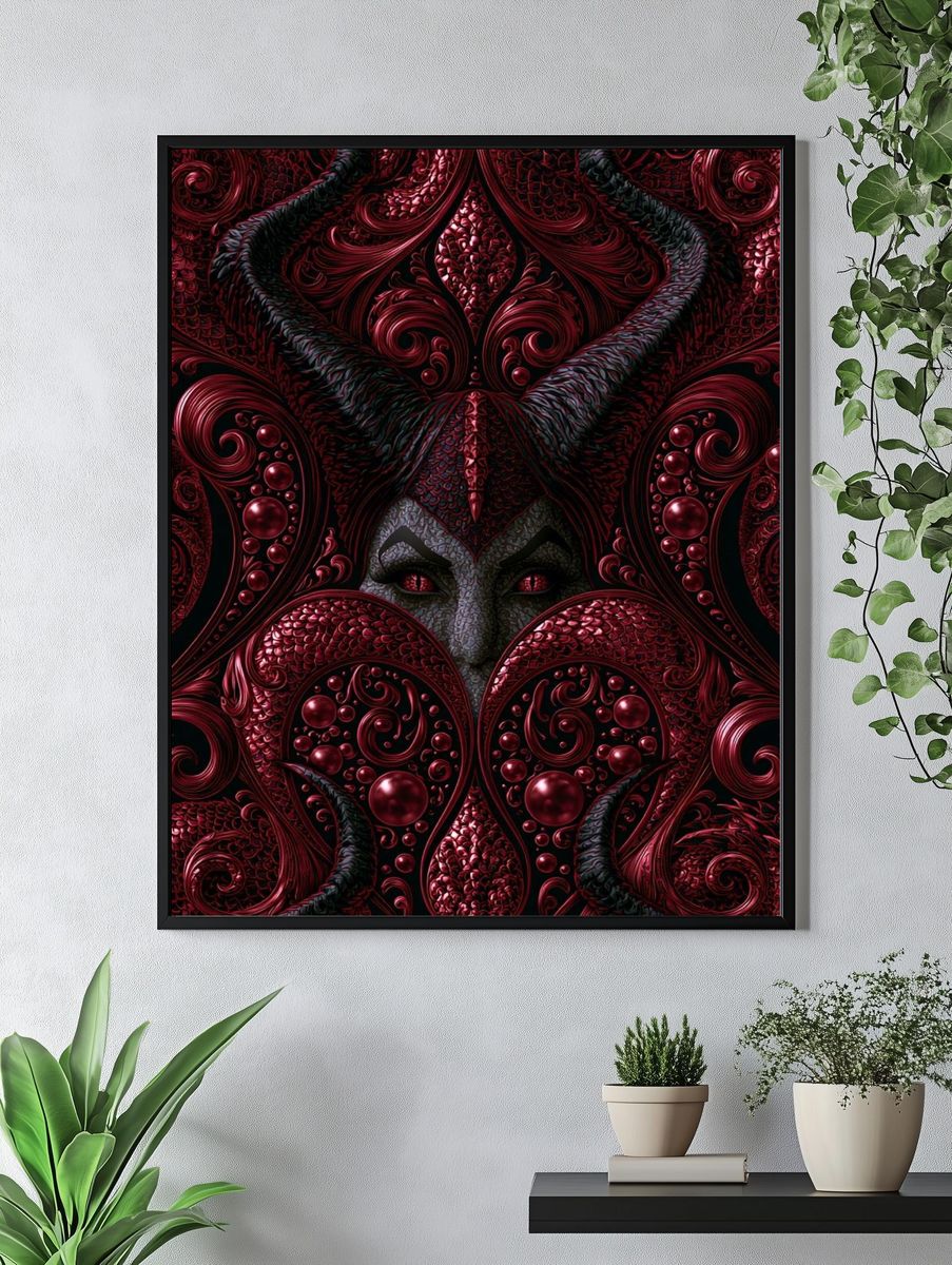 Halo Antler Figure Surrealism Print. — room view 4