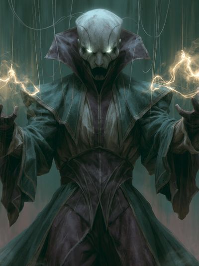 Dark Sorcerer Digital Art Poster. poster