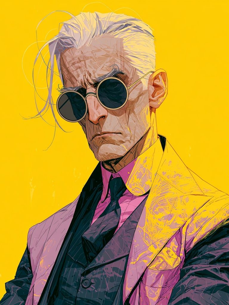 Stylized Portrait Poster. poster — illustration art