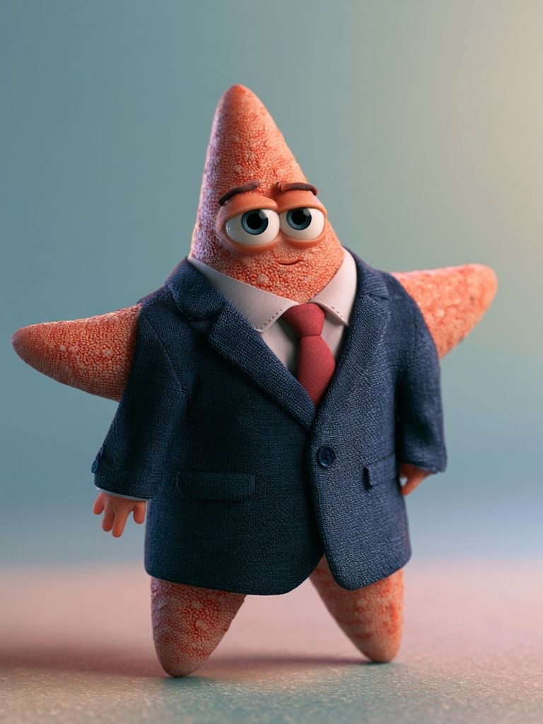 Business Starfish Illustration Poster. poster — illustration art