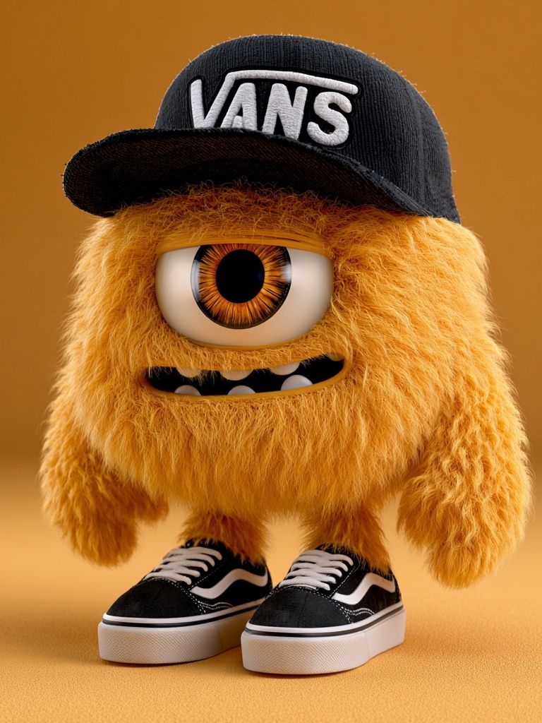 Furry Cyclops Streetwear Poster. poster detail