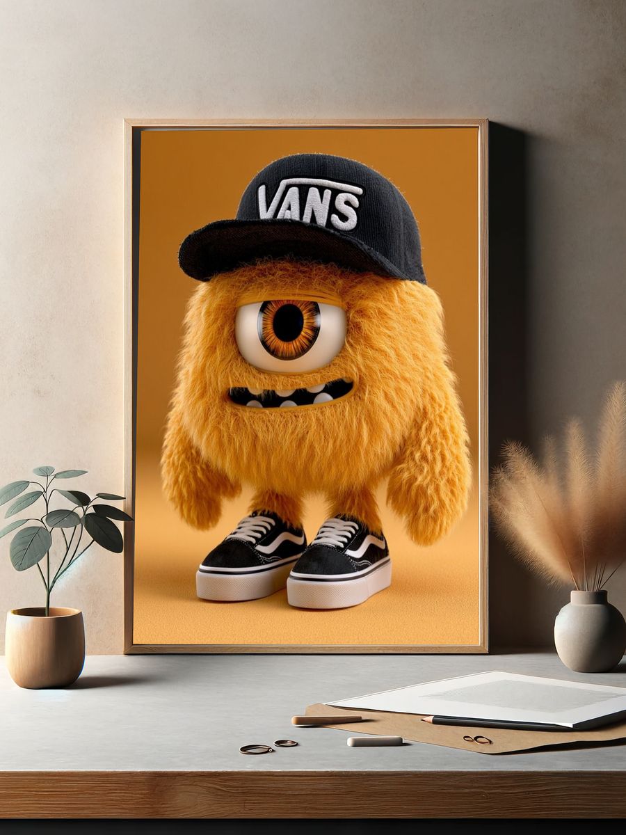 Furry Cyclops Streetwear Poster. — room view 2