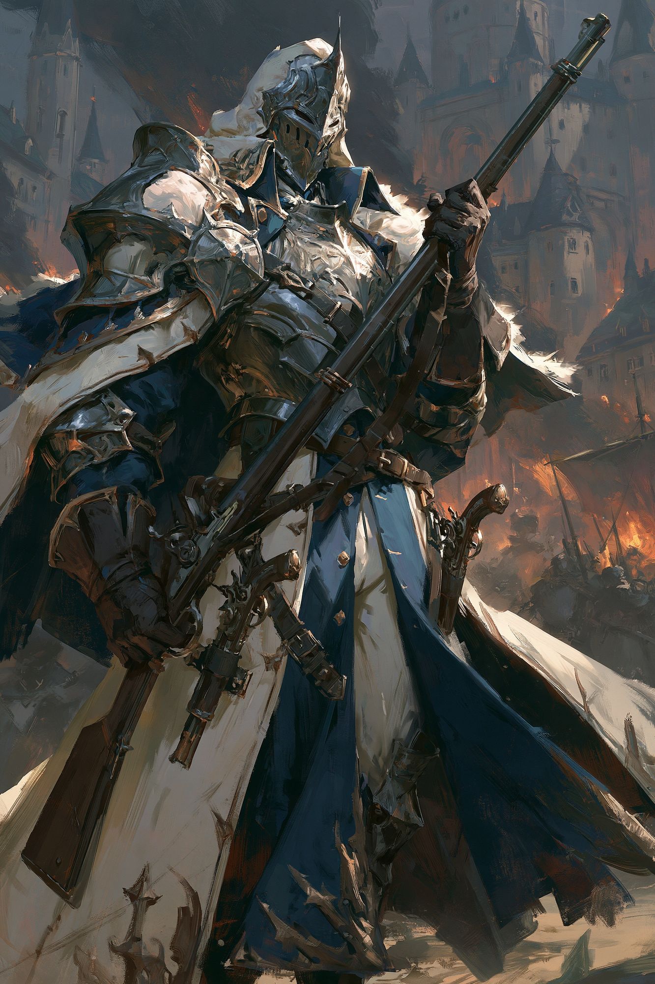 Armored Knight Digital Art Poster. poster — illustration art