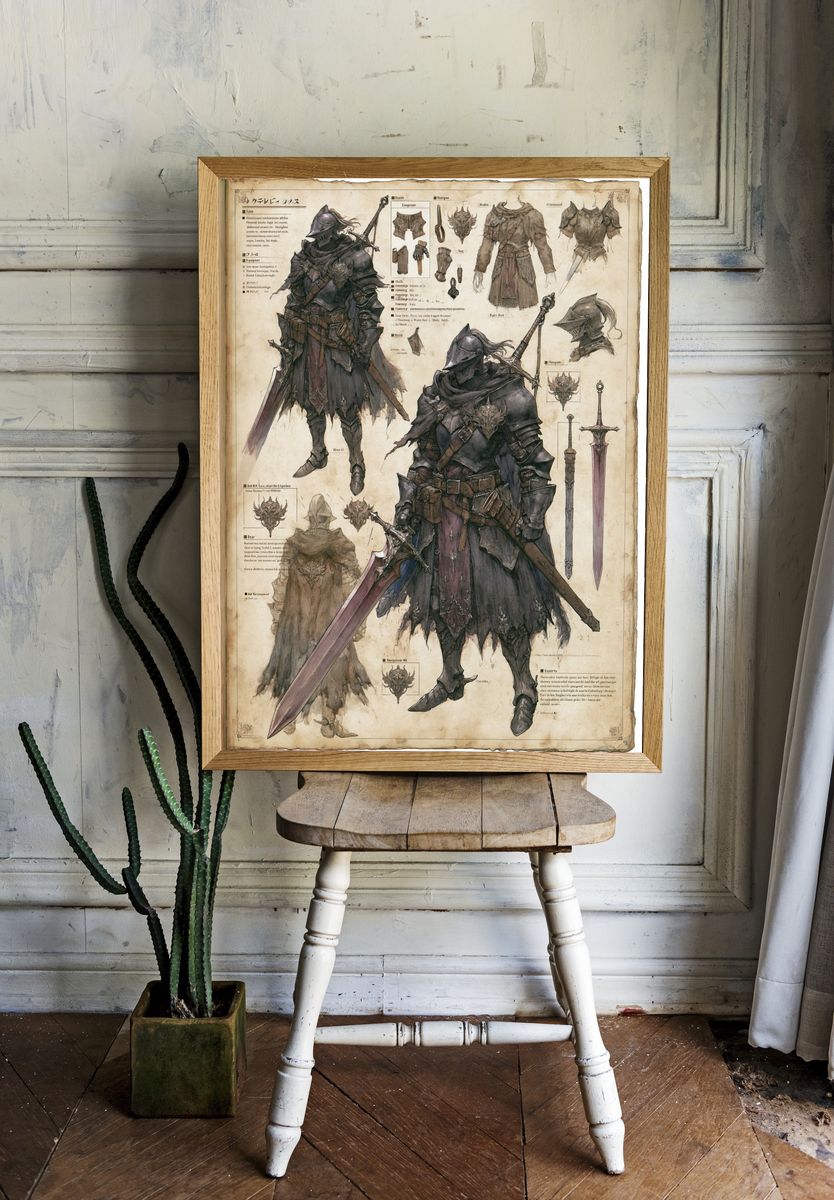Dark Knight Armor Concept Poster. — room view 1