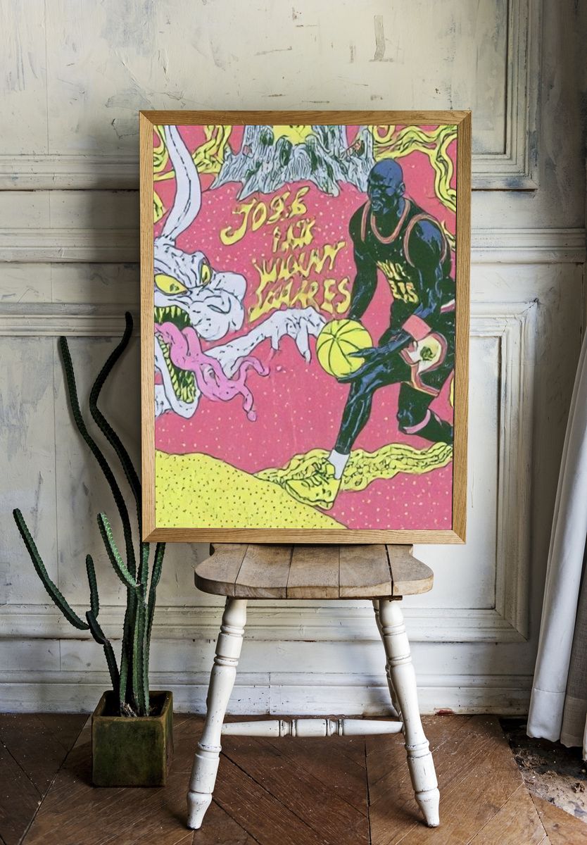 Space Jam Cartoon Poster. — room view 1