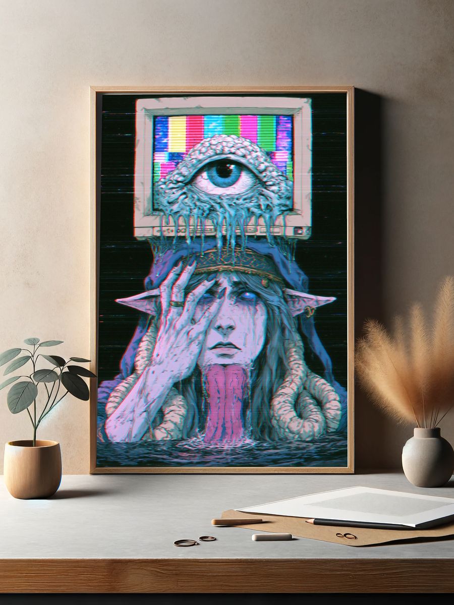 Cyber Elf Eye Portal Poster. — room view 2