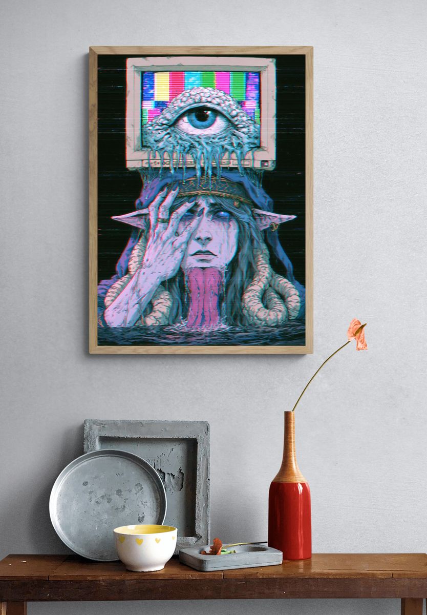 Cyber Elf Eye Portal Poster. — room view 3
