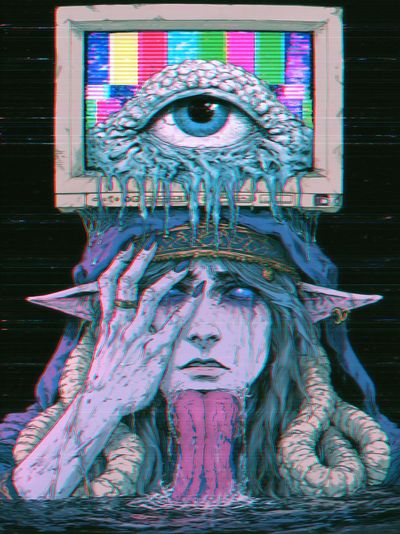 Cyber Elf Eye Portal Poster. poster