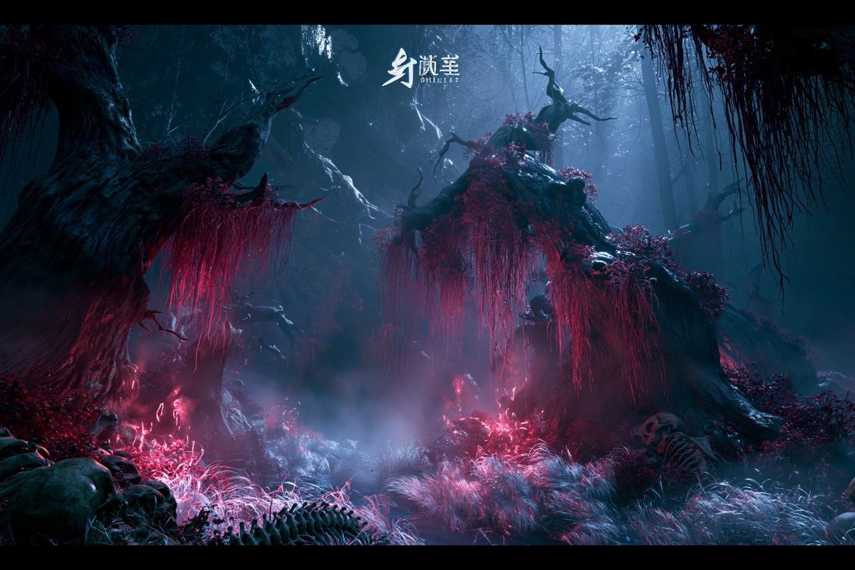 Haunted Forest Fantasy Print. poster detail