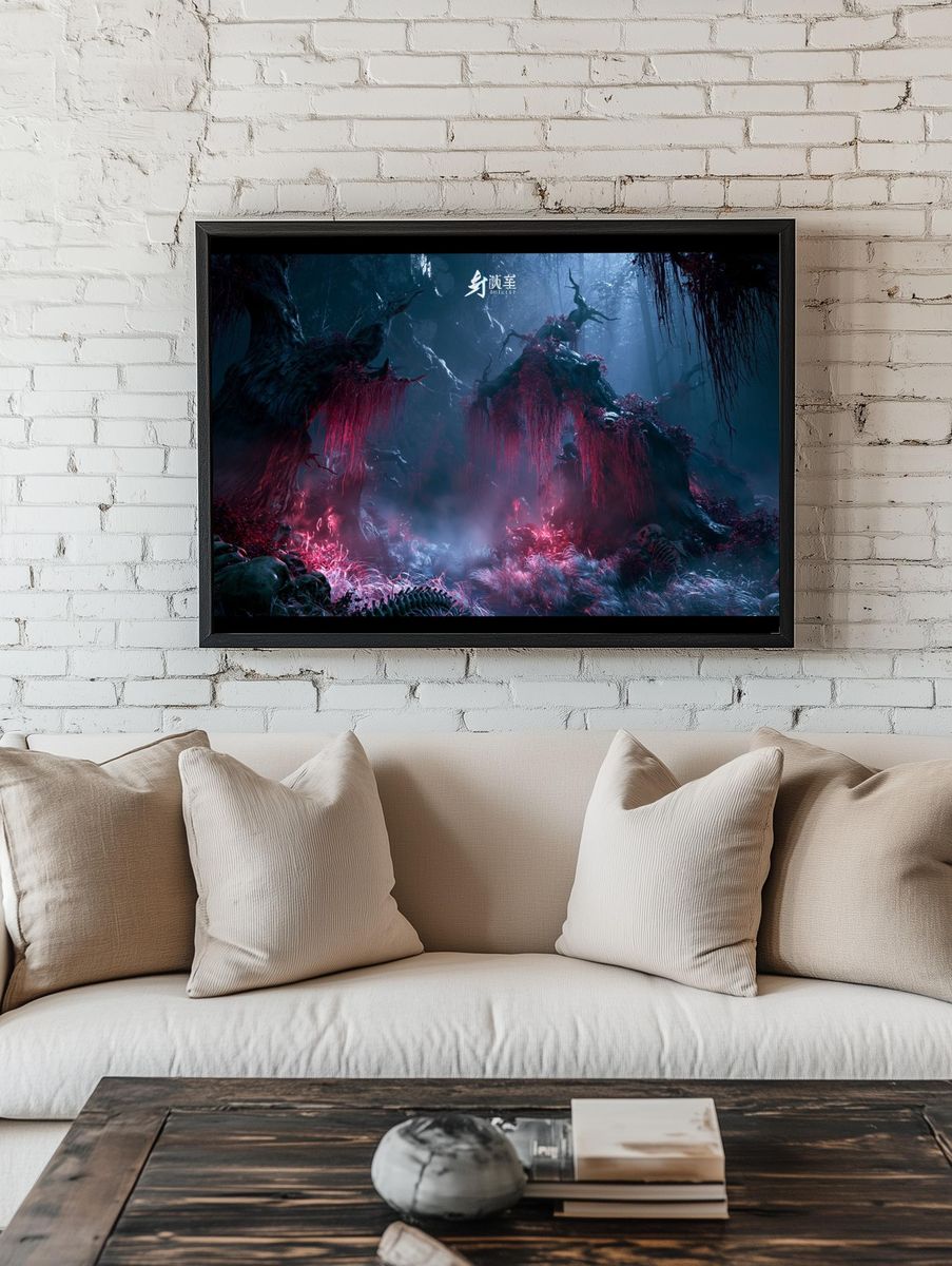Haunted Forest Fantasy Print. — room view 1