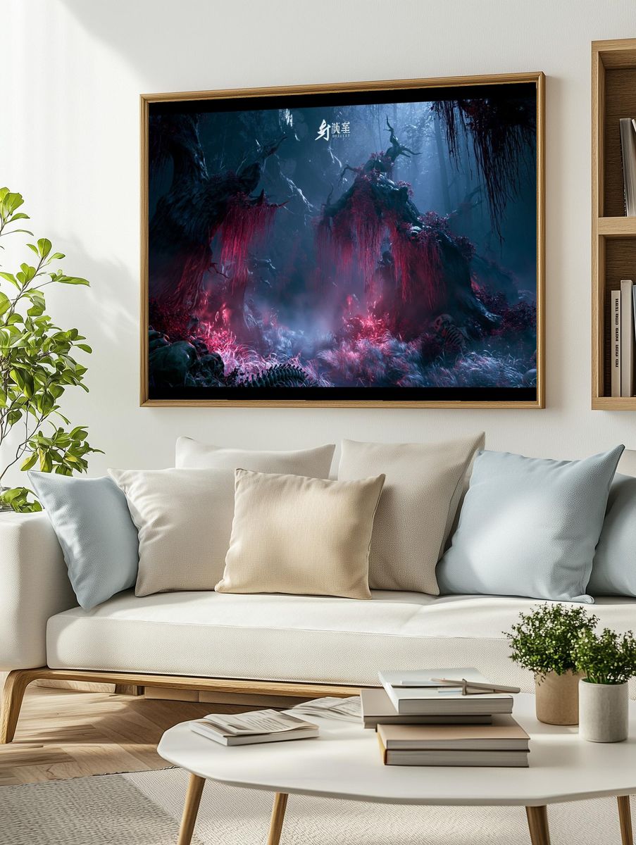 Haunted Forest Fantasy Print. — room view 2