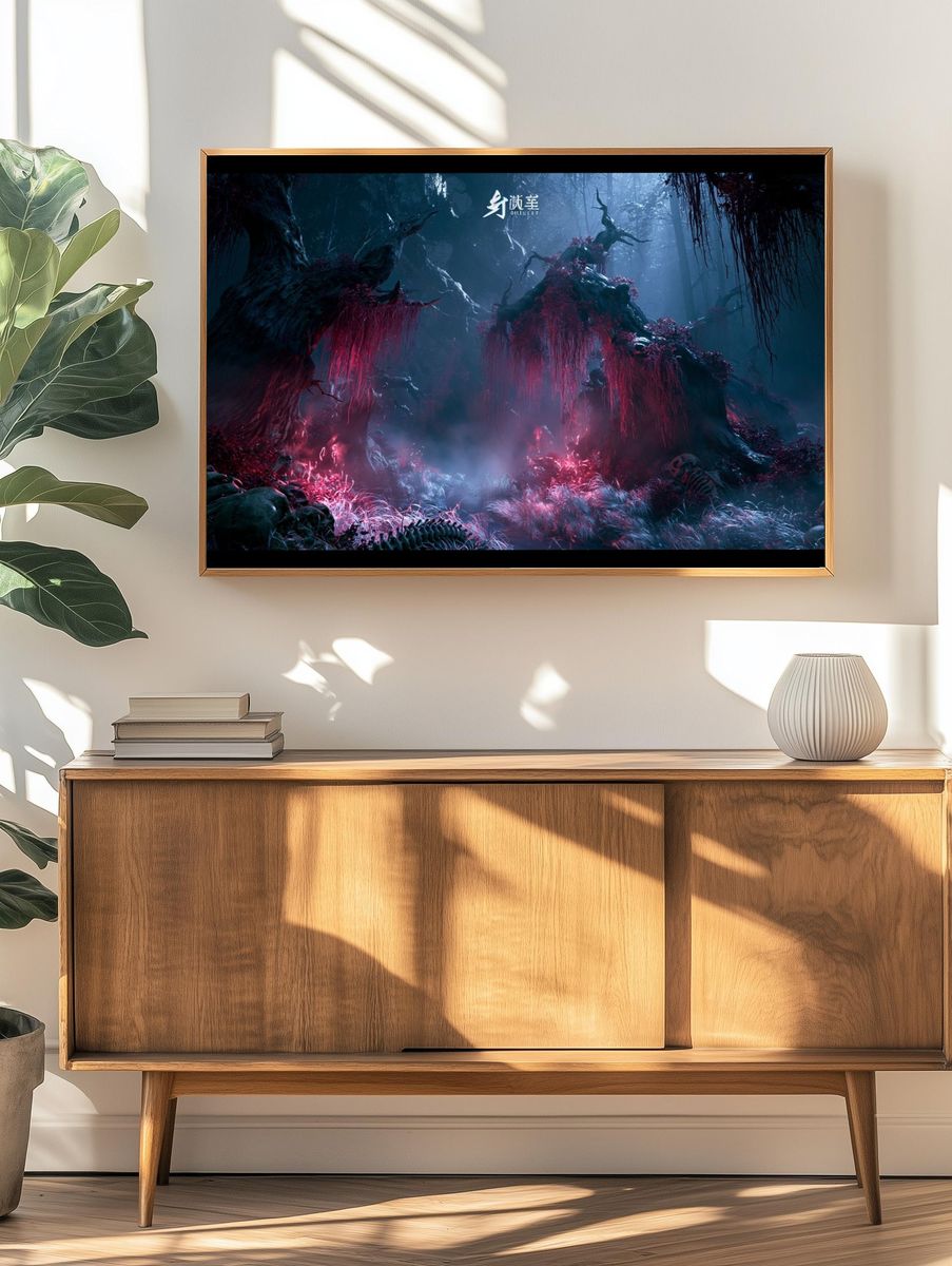 Haunted Forest Fantasy Print. — room view 3
