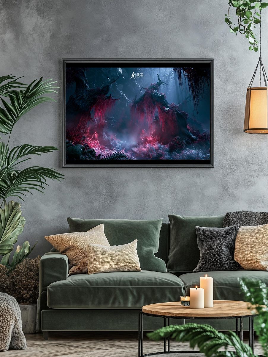Haunted Forest Fantasy Print. — room view 4