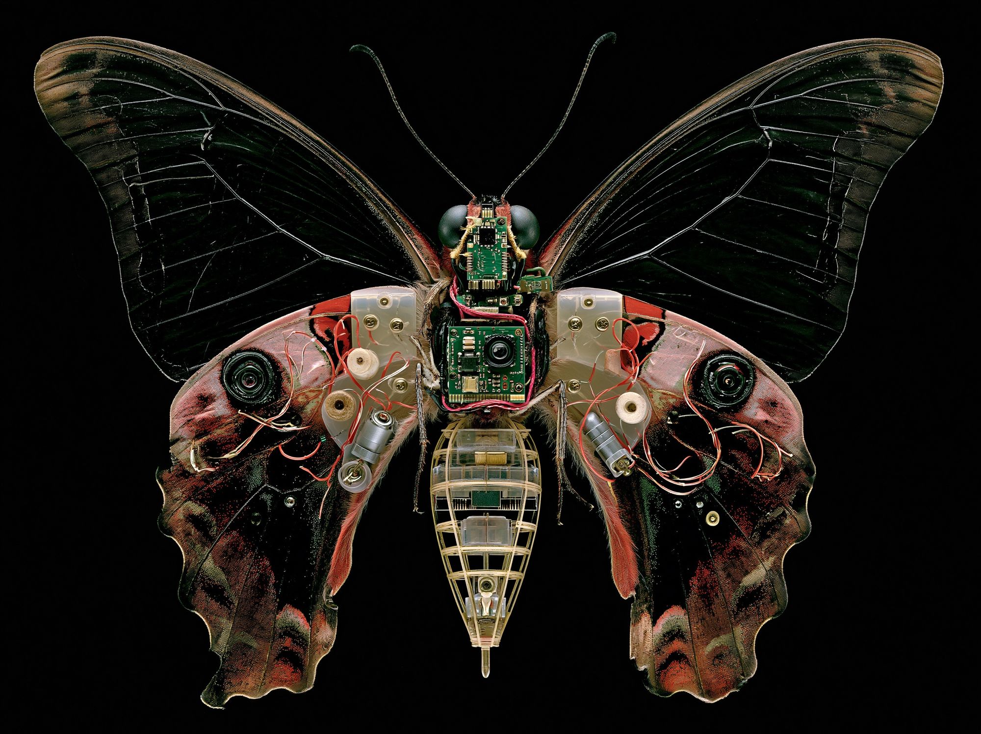 Cyber Butterfly Digital Art Print. poster — illustration art