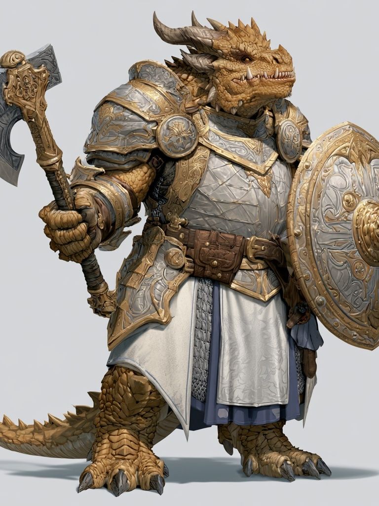 Armored Dragon Warrior Illustration Poster. poster detail