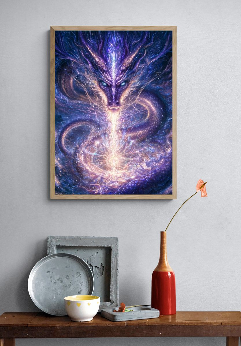 Cosmic Dragon Energy Poster. — room view 3