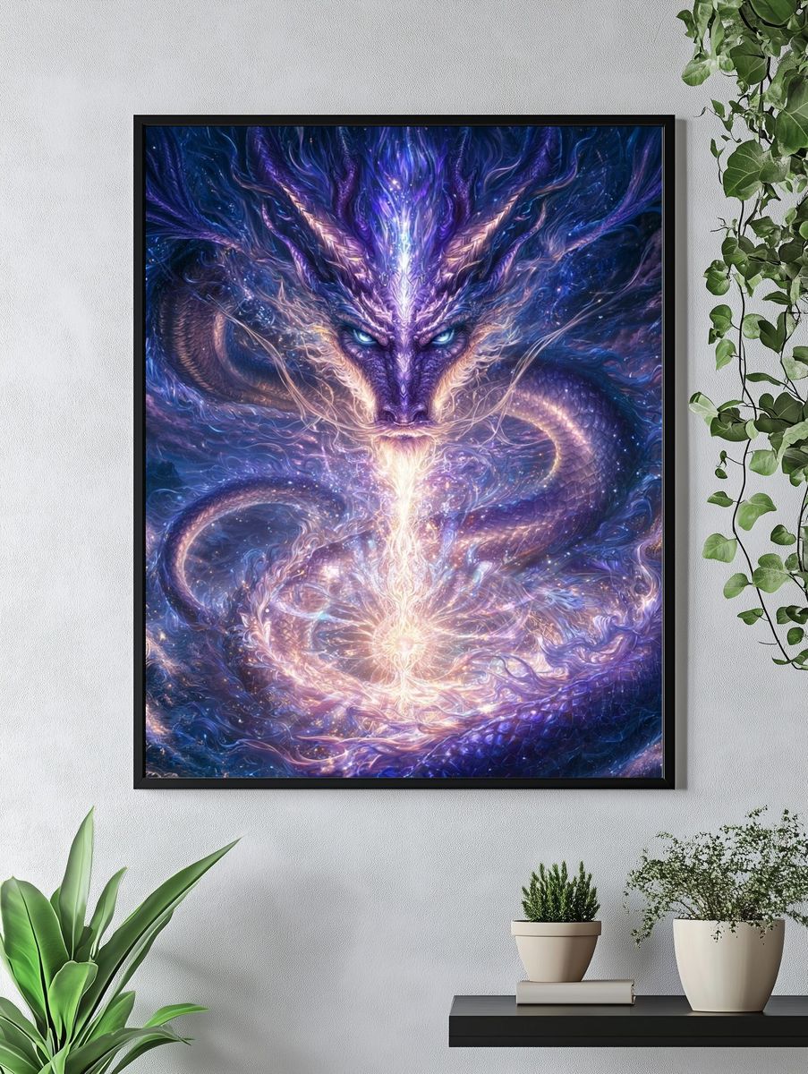 Cosmic Dragon Energy Poster. — room view 4