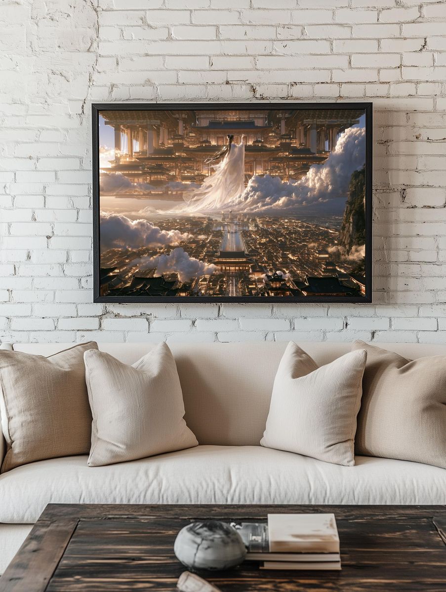 Celestial Palace Fantasy Print. — room view 1