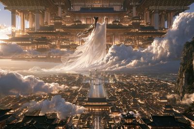 Celestial Palace Fantasy Print. poster