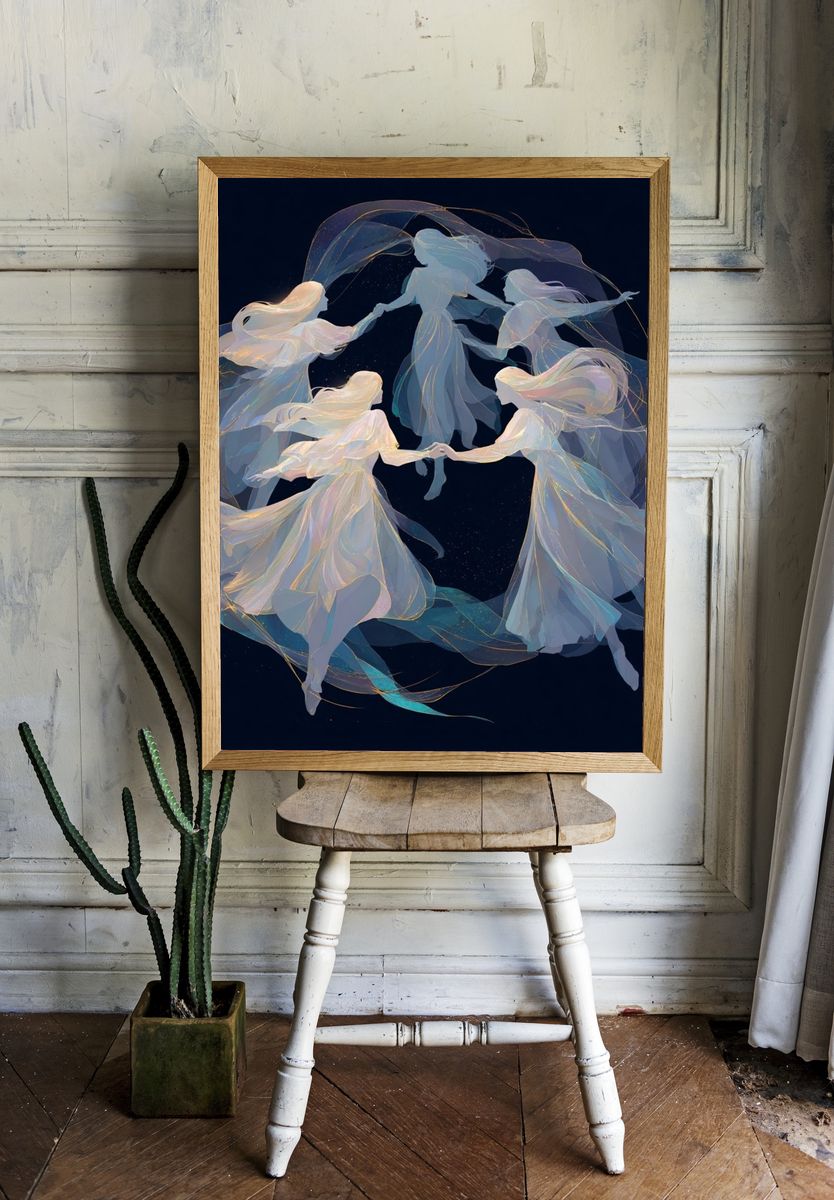 Celestial Dancers Fine-Art Print room preview
