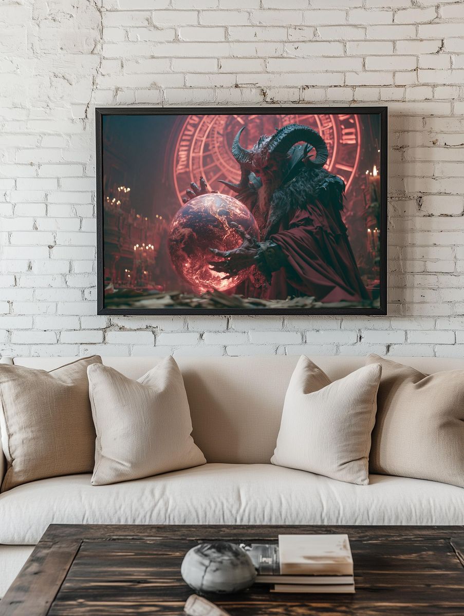 Demonic Ritual Orb Fantasy Poster. room preview