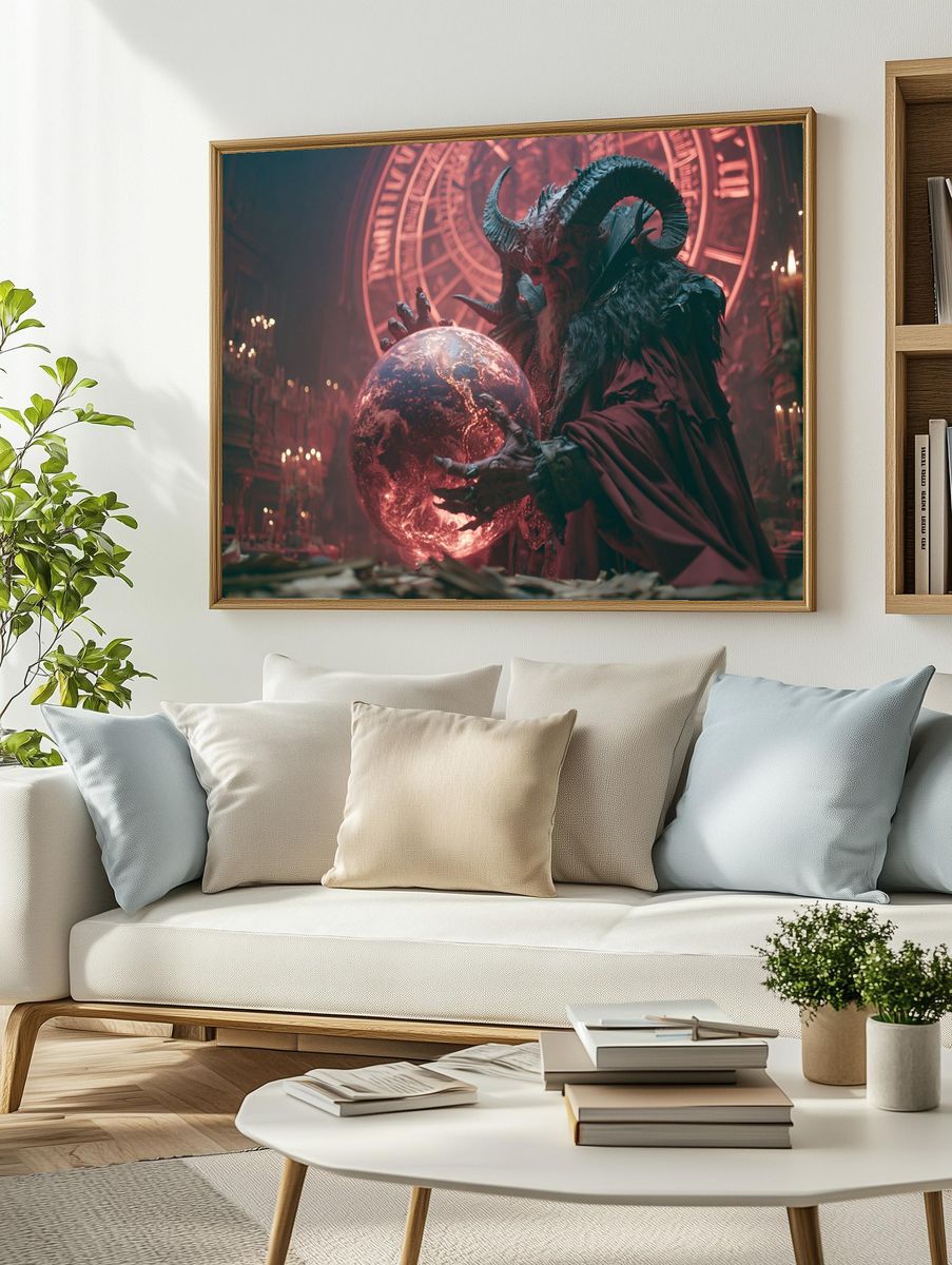 Demonic Ritual Orb Fantasy Poster. — room view 2