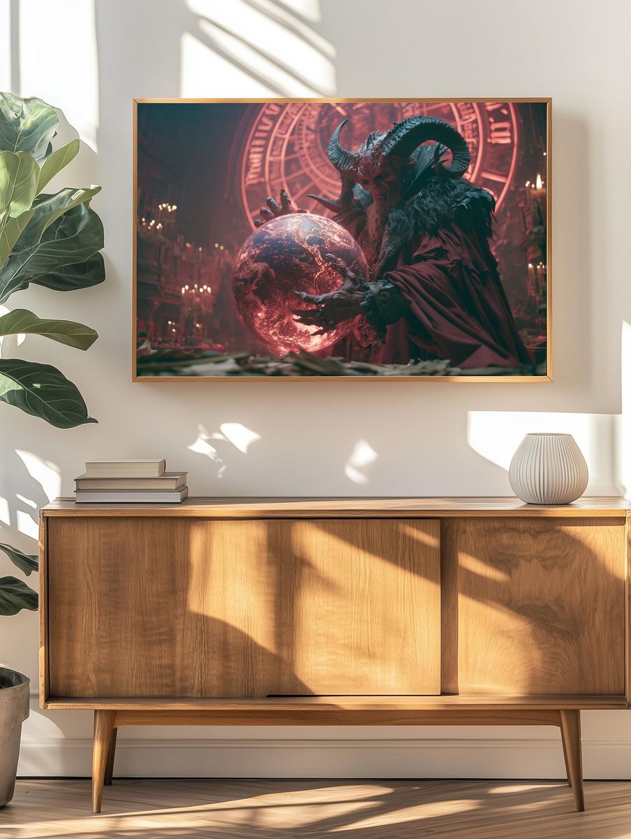 Demonic Ritual Orb Fantasy Poster. — room view 3