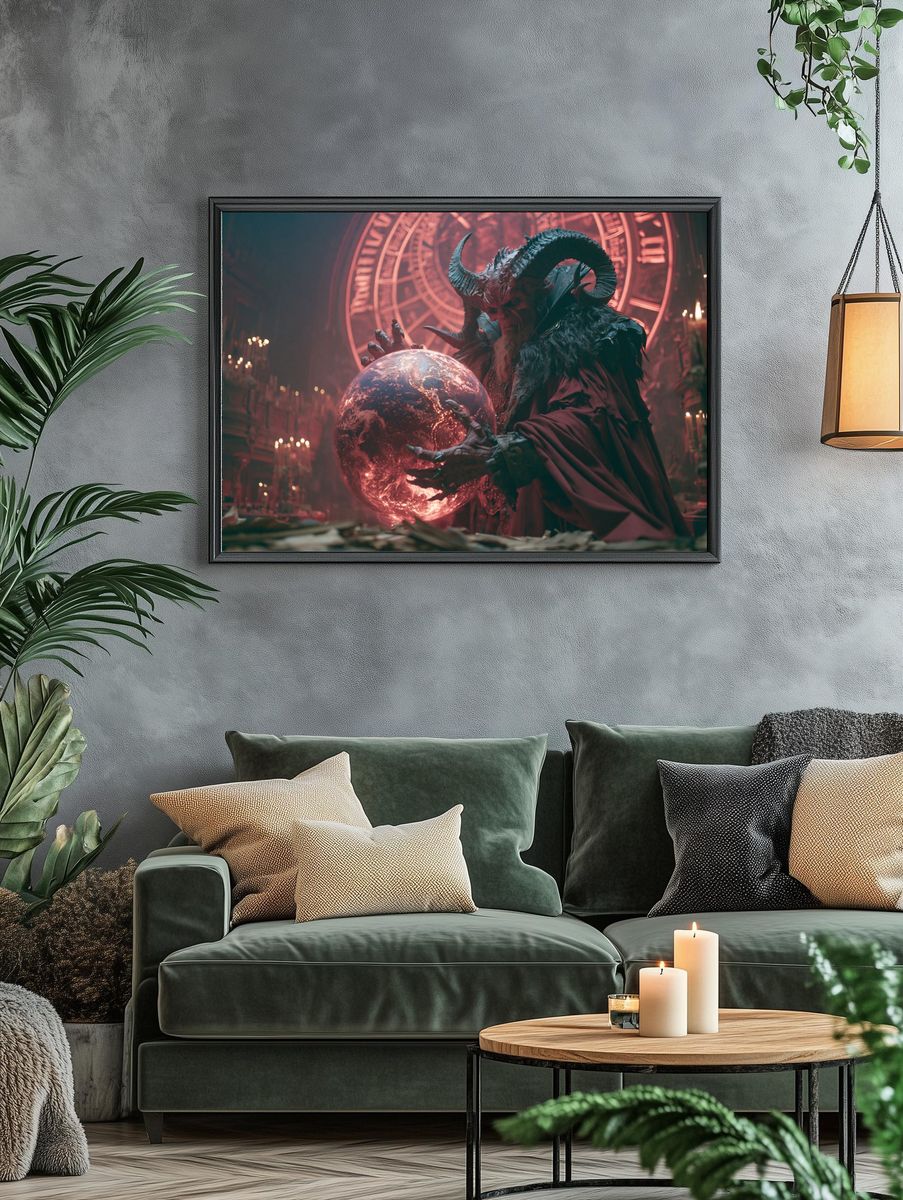 Demonic Ritual Orb Fantasy Poster. — room view 4