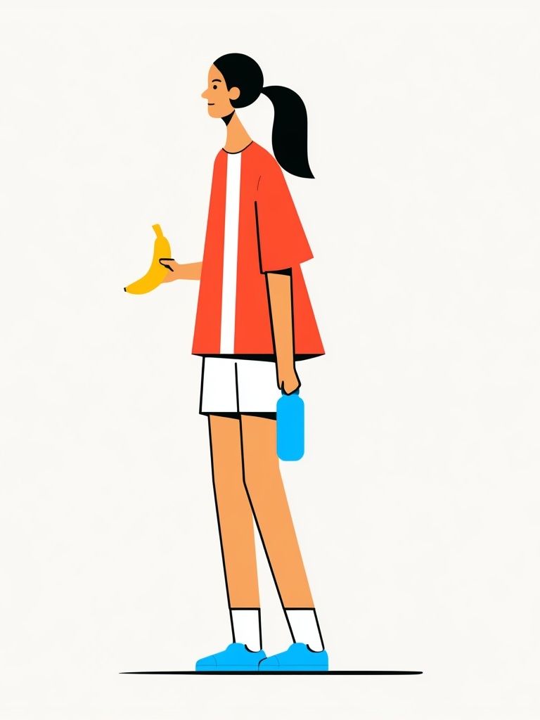 Banana and Bottle Illustration Poster. poster detail