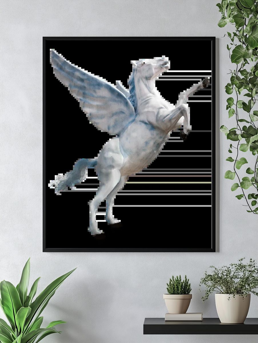 Creature Portrait Fantasy Print. — room view 4