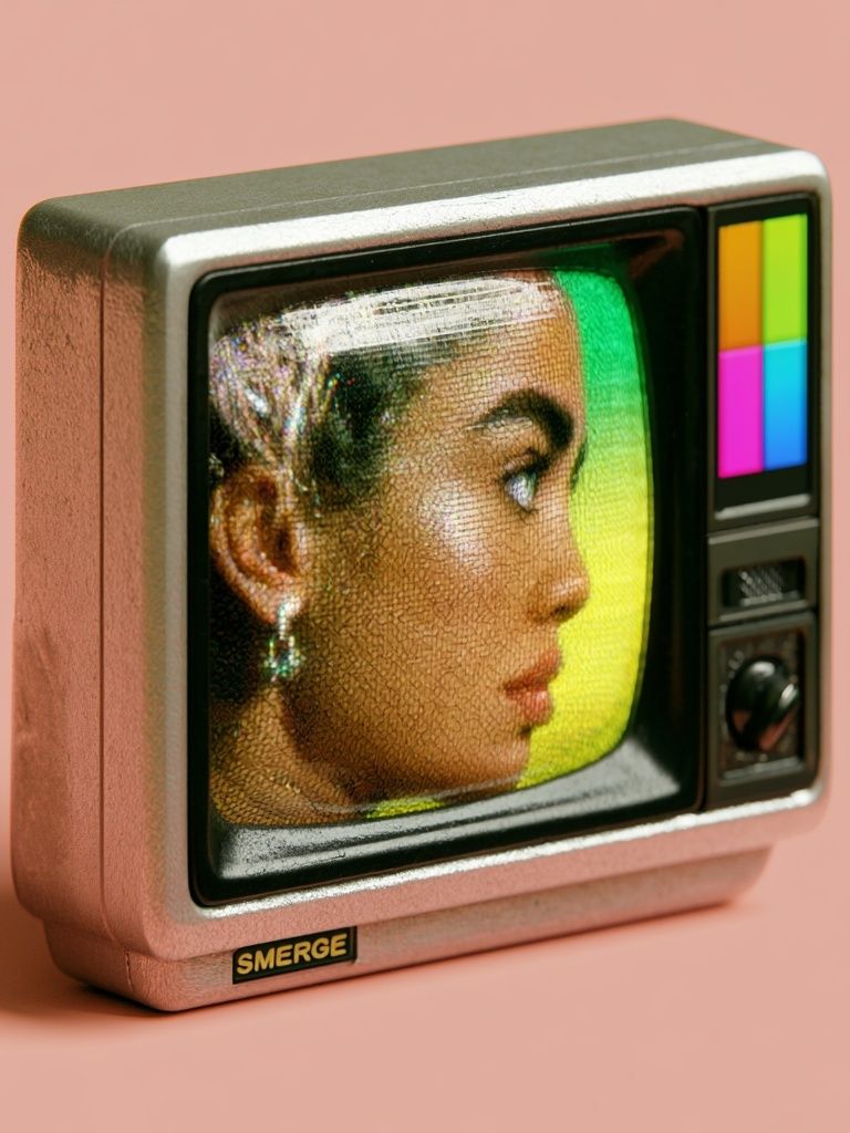 Retro TV Portrait Poster. poster detail