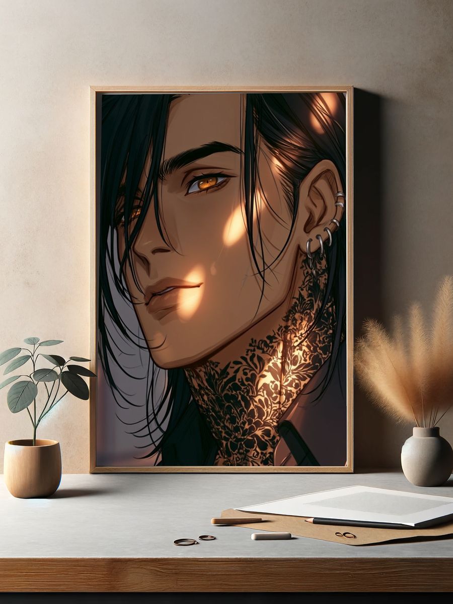 Mystic Tribal Market — Fantasy Print. — room view 2
