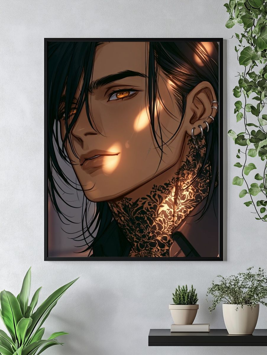 Mystic Tribal Market — Fantasy Print. — room view 4