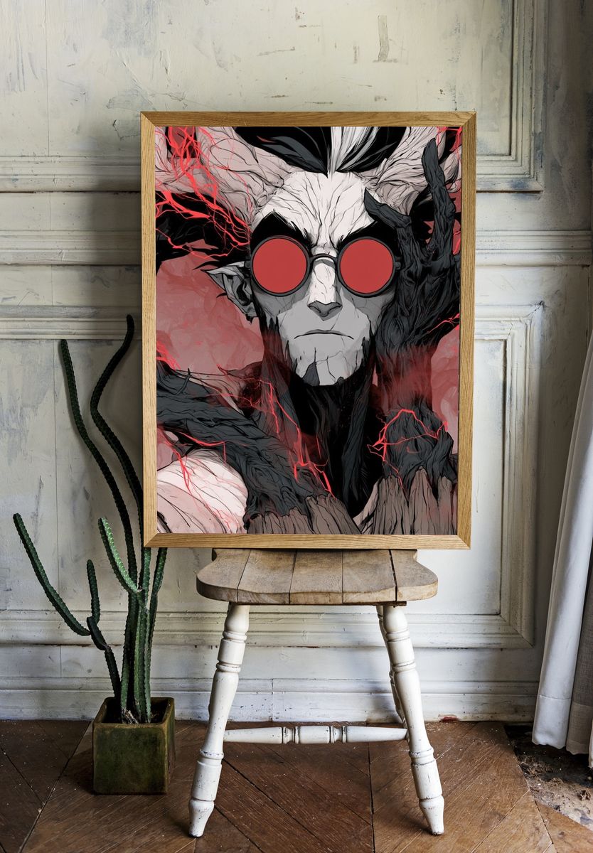Dark Fantasy Portrait Poster. — room view 1