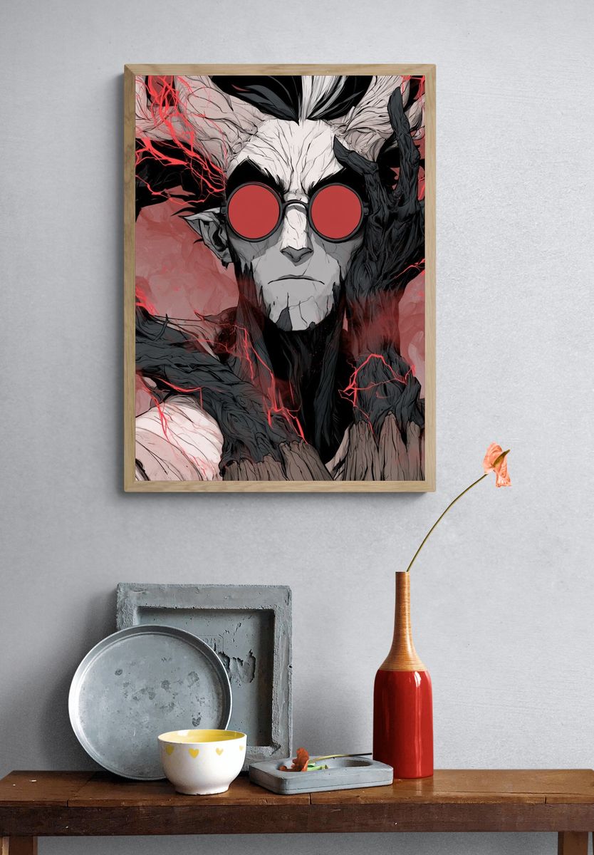 Dark Fantasy Portrait Poster. — room view 3