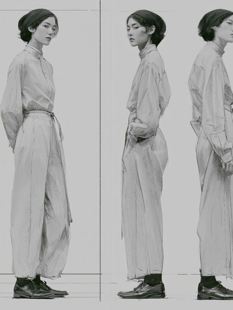 Fashion Figure Study Illustration Print. poster detail