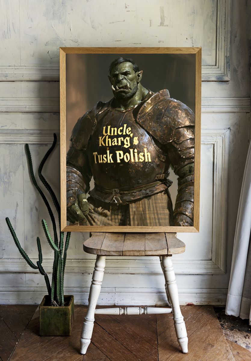 Uncle Kharg's Tusk Polish Print. room preview