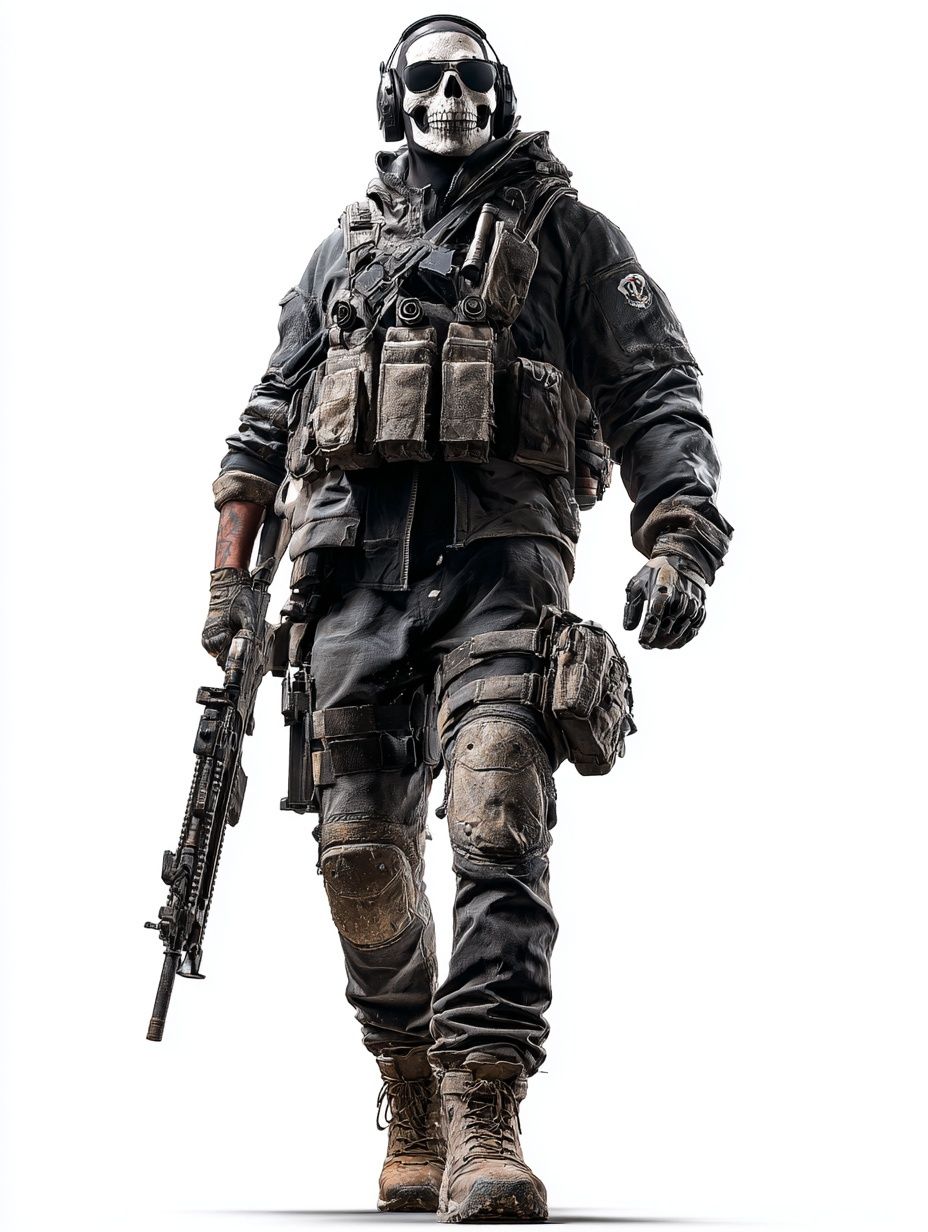Skull Soldier Tactical Poster. poster — illustration art