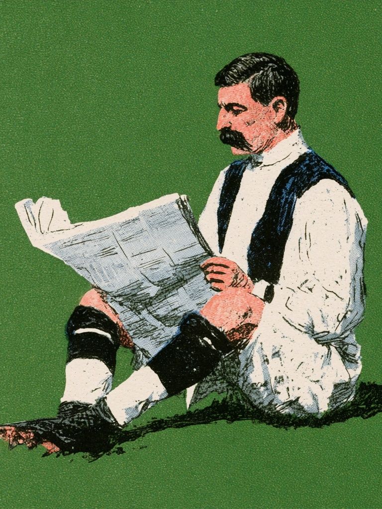Victorian Reader Illustration Poster. poster detail